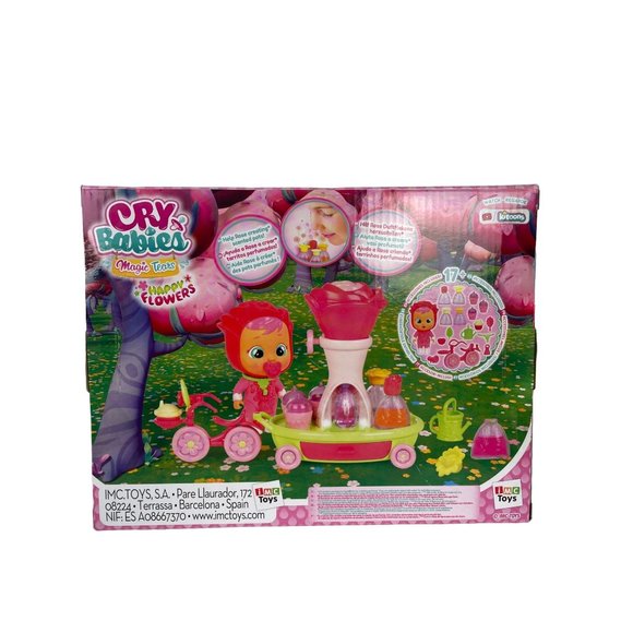 CRY BABIES Magic Tears Rose's Bike Cart Happy Flowers, Age 3+ - Picture 2 of 7